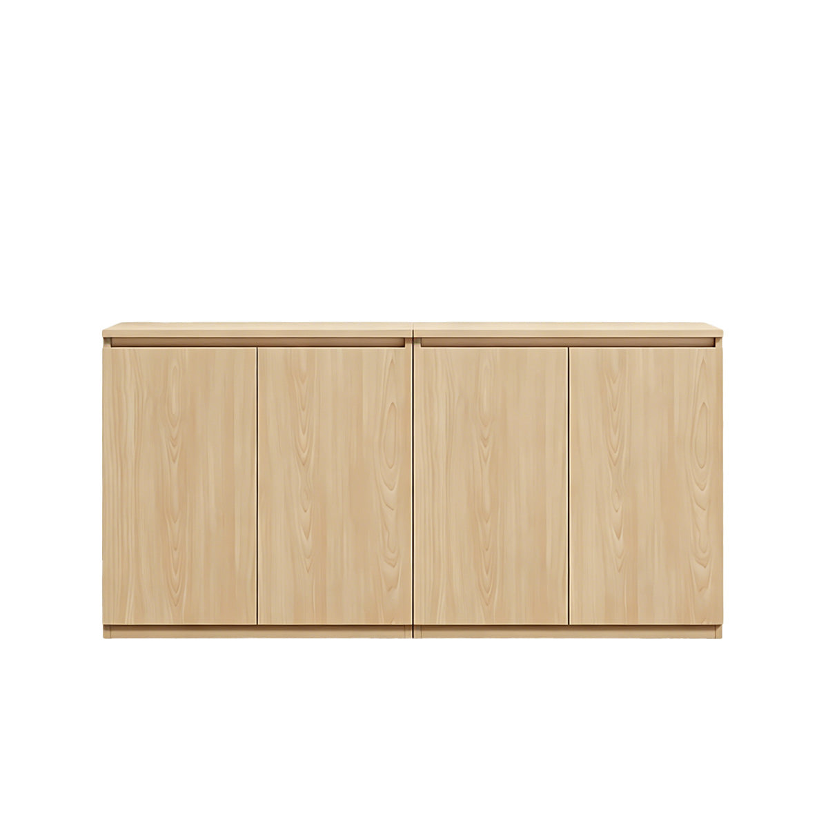 Minimalist Storage Cabinet with Handle-Free Design for Office or Conference Room