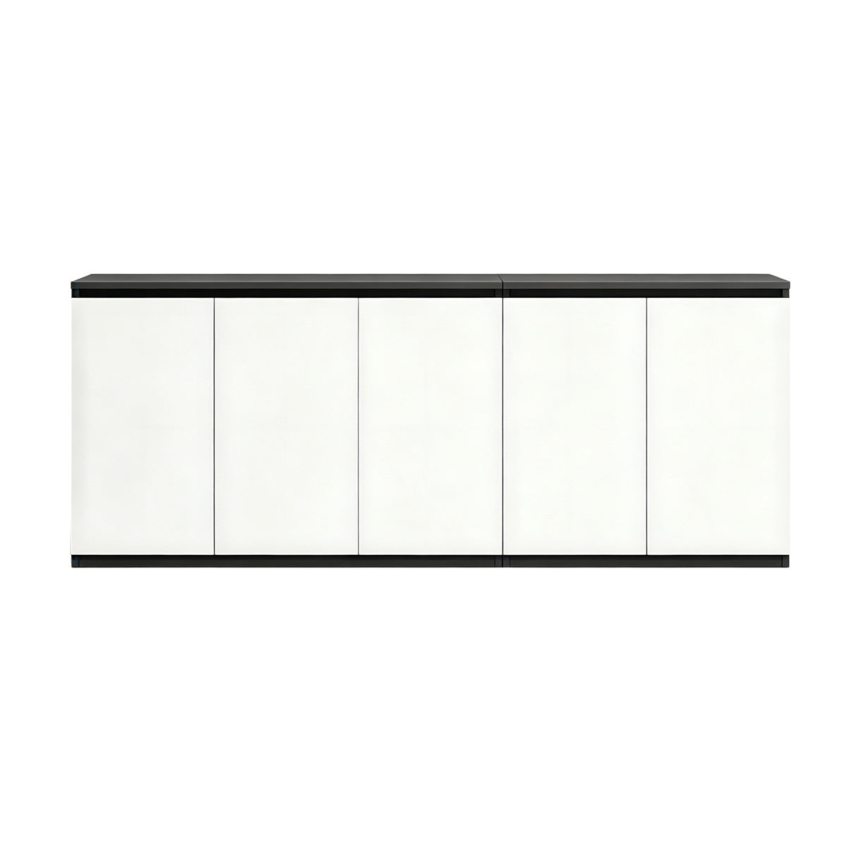 Minimalist Storage Cabinet with Handle-Free Design for Office or Conference Room