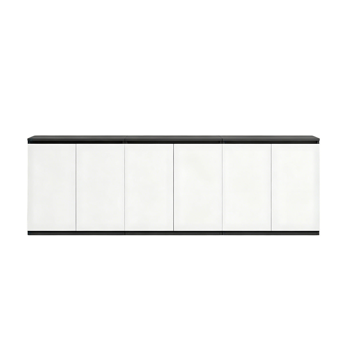 Minimalist Storage Cabinet with Handle-Free Design for Office or Conference Room