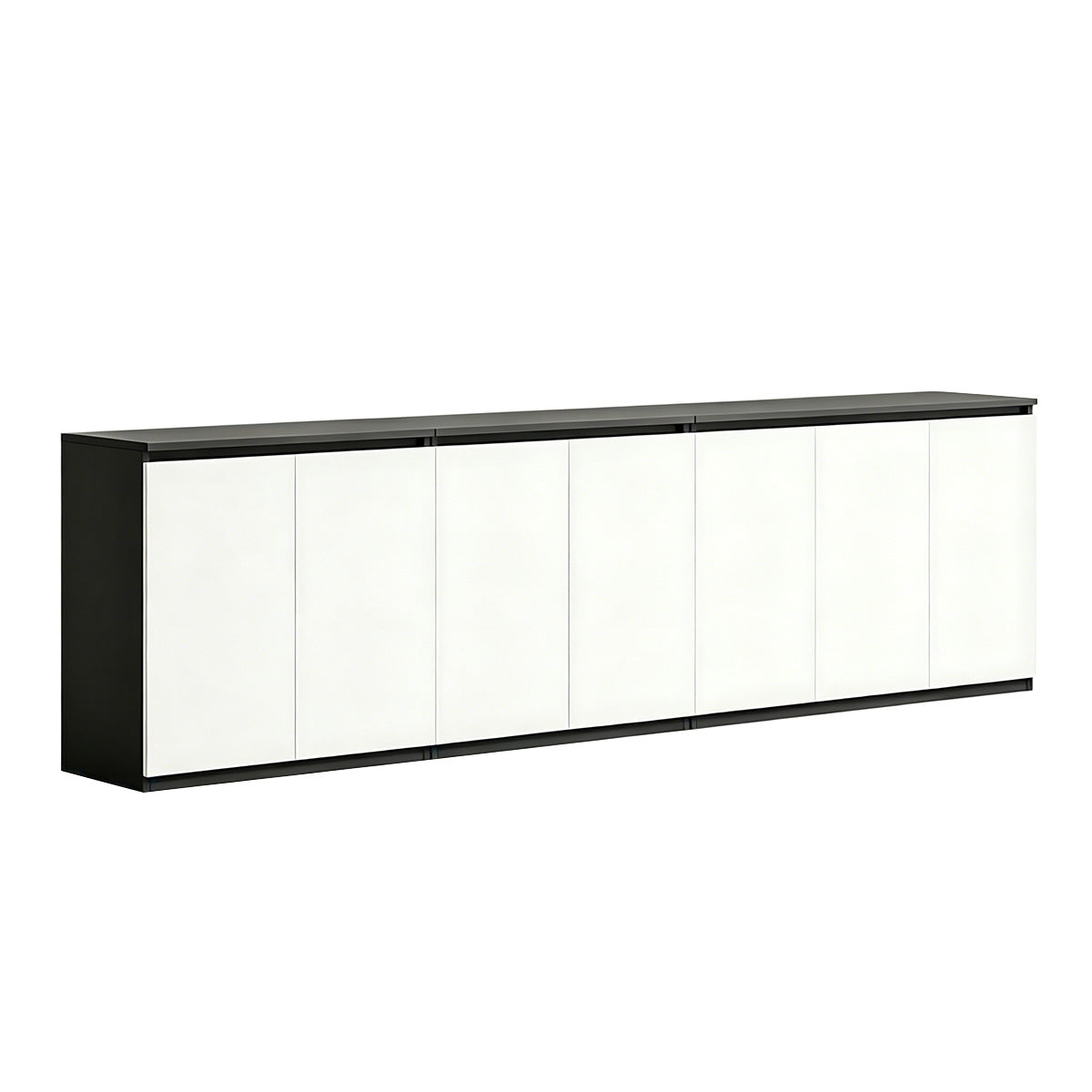 Minimalist Storage Cabinet with Handle-Free Design for Office or Conference Room