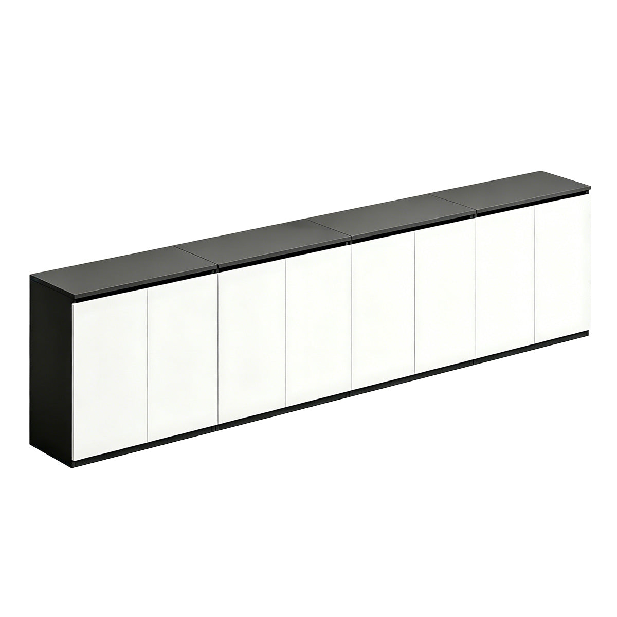 Minimalist Storage Cabinet with Handle-Free Design for Office or Conference Room