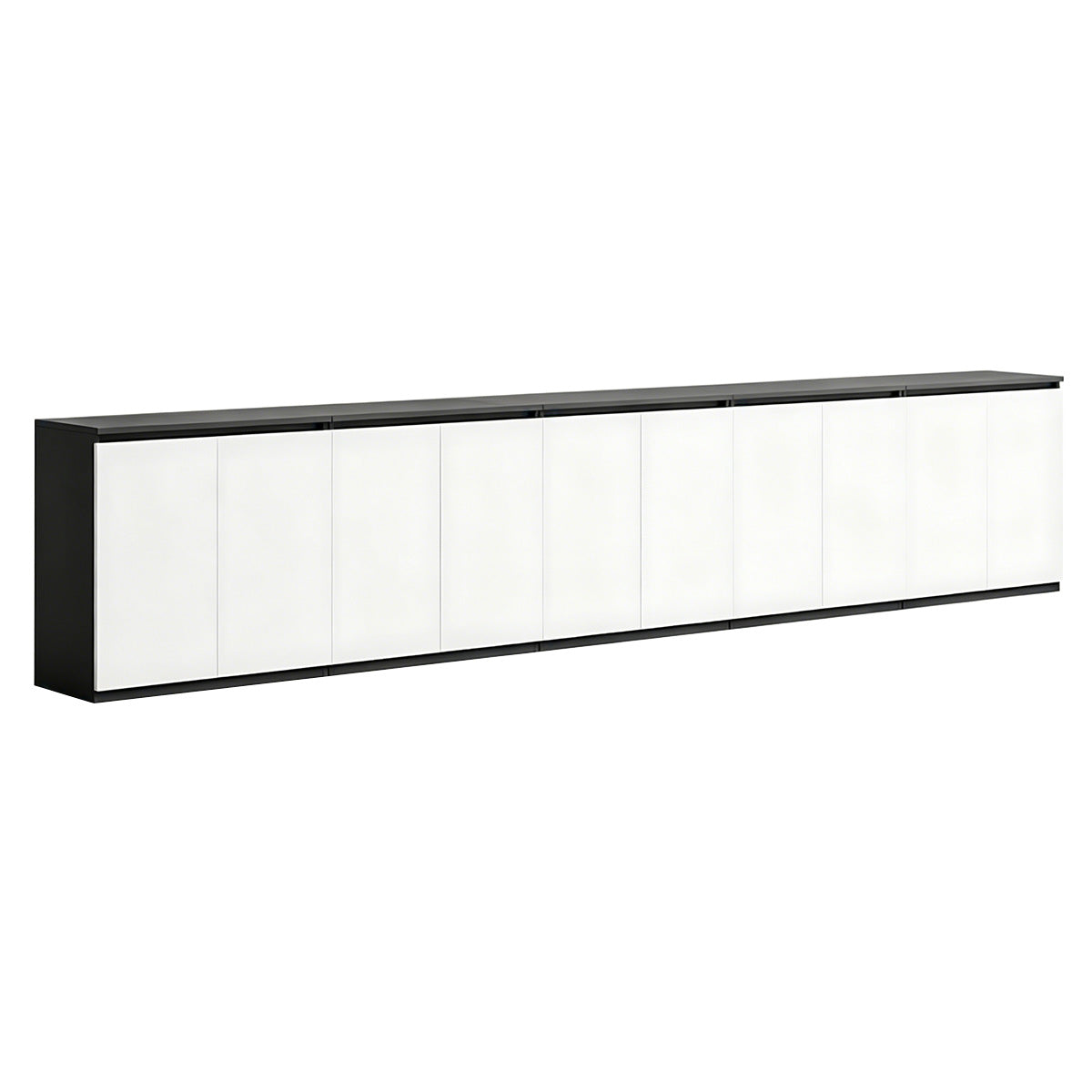 Minimalist Storage Cabinet with Handle-Free Design for Office or Conference Room
