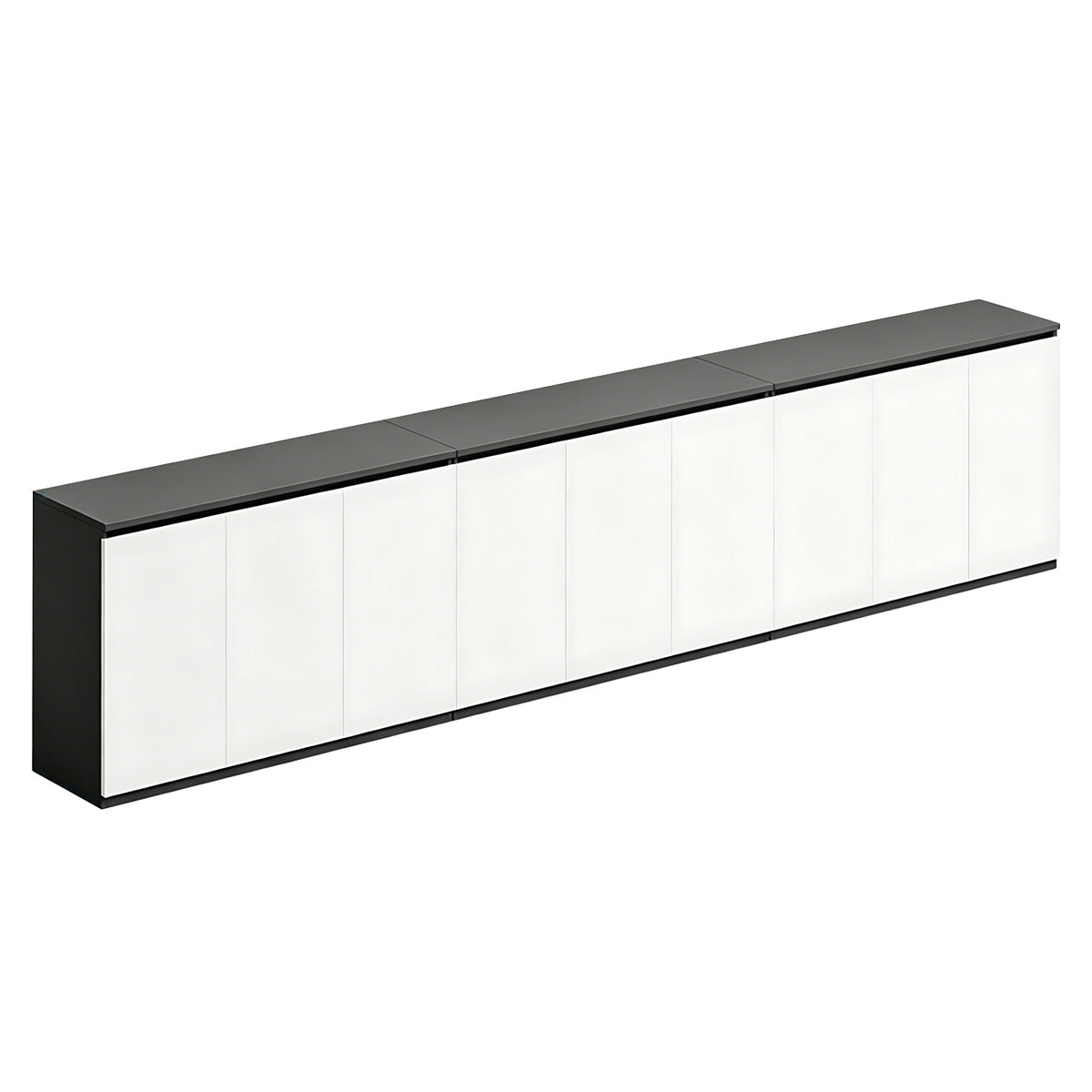 Minimalist Storage Cabinet with Handle-Free Design for Office or Conference Room