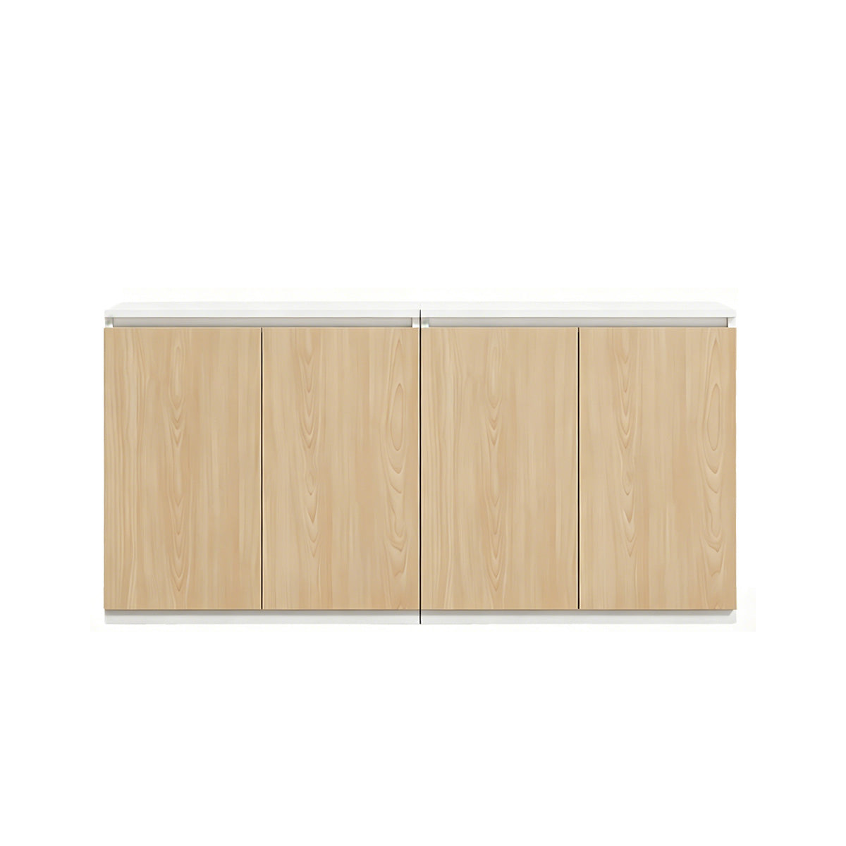Minimalist Storage Cabinet with Handle-Free Design for Office or Conference Room