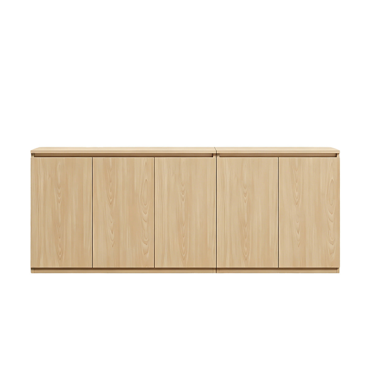 Minimalist Storage Cabinet with Handle-Free Design for Office or Conference Room