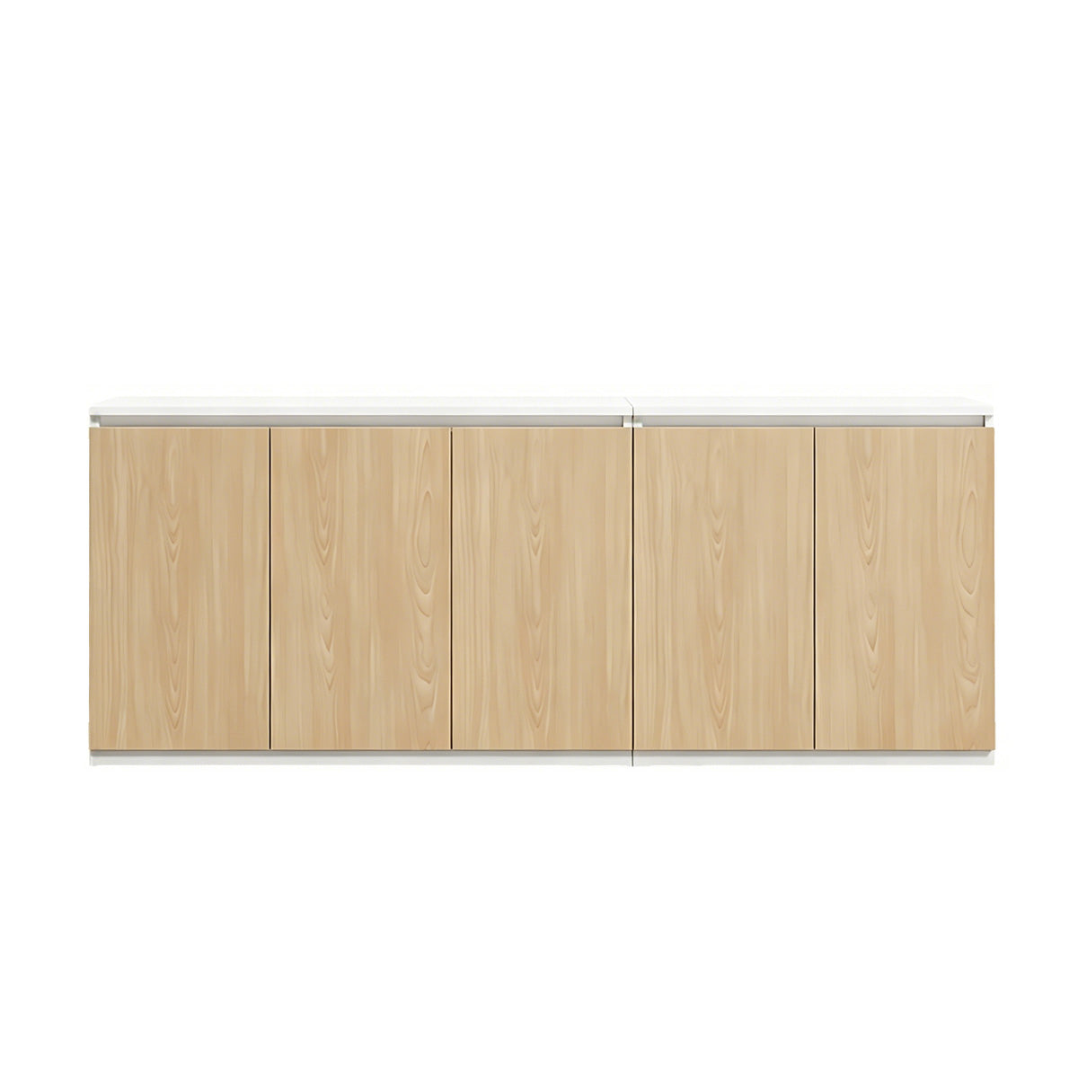 Minimalist Storage Cabinet with Handle-Free Design for Office or Conference Room