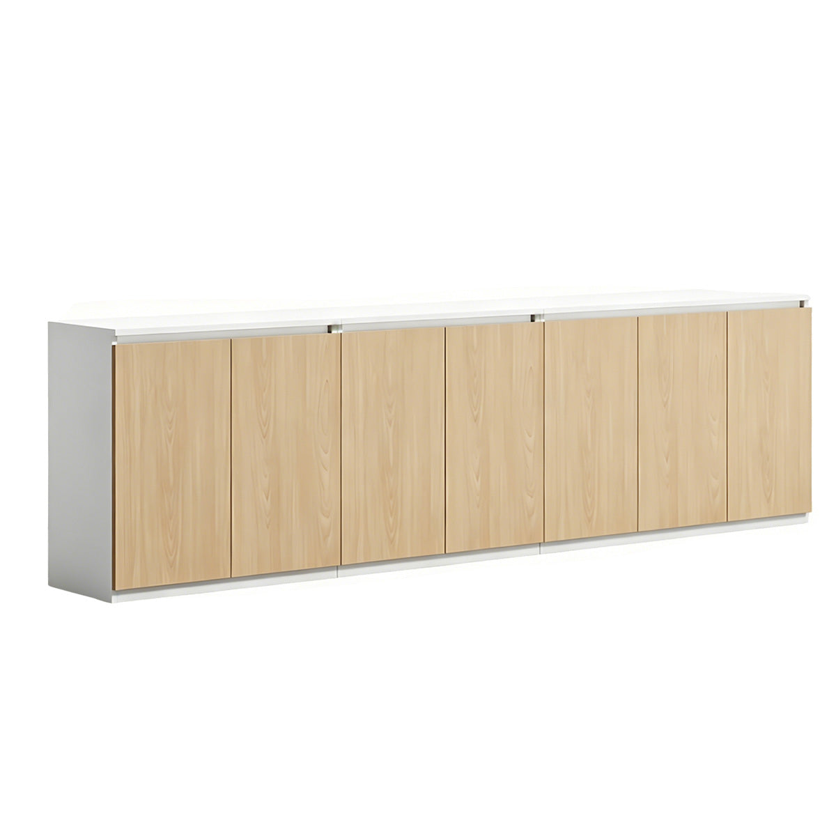 Minimalist Storage Cabinet with Handle-Free Design for Office or Conference Room
