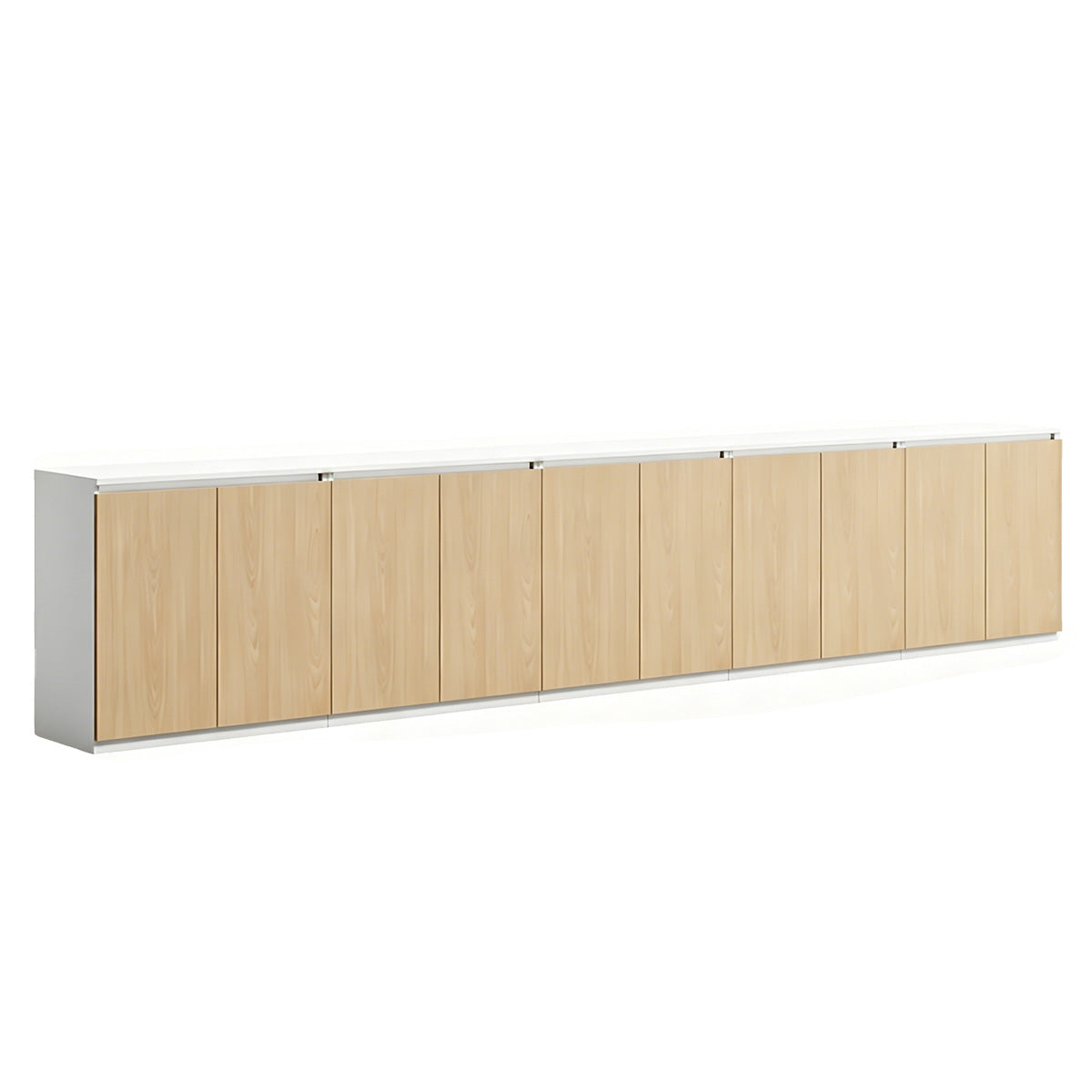 Minimalist Storage Cabinet with Handle-Free Design for Office or Conference Room