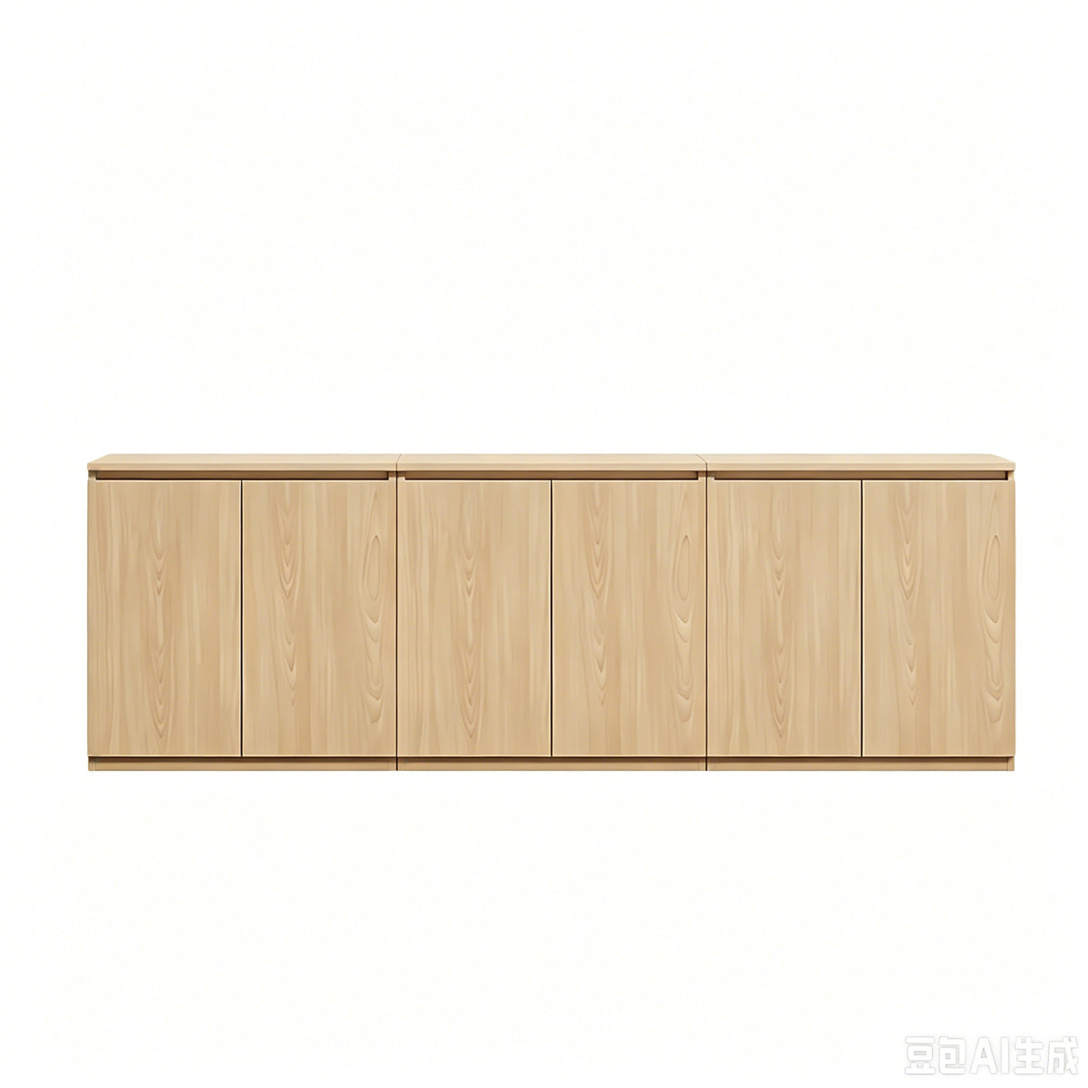 Minimalist Storage Cabinet with Handle-Free Design for Office or Conference Room