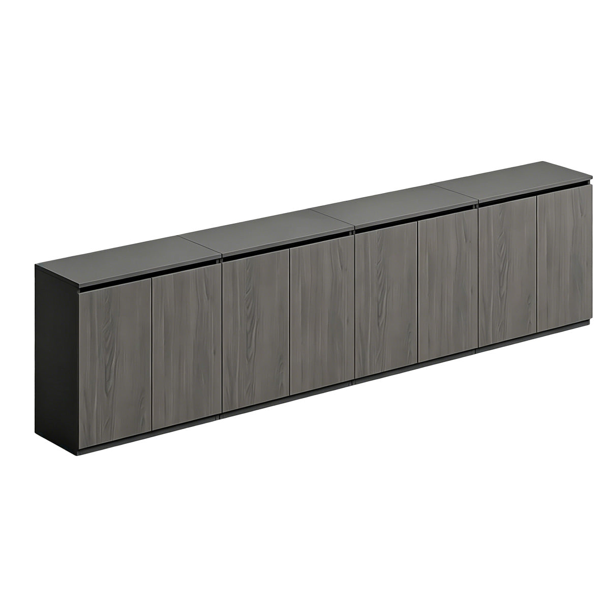 Minimalist Storage Cabinet with Handle-Free Design for Office or Conference Room
