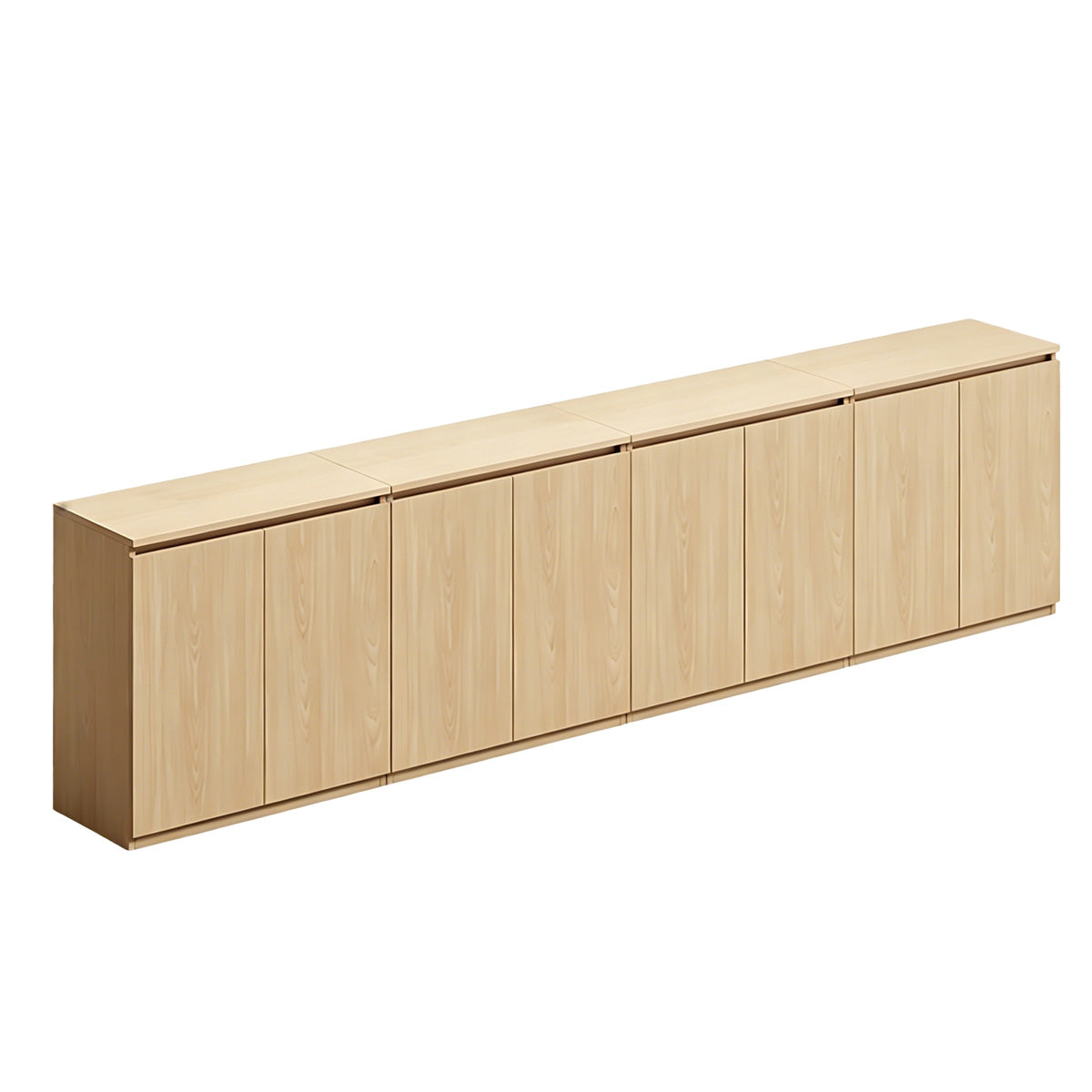 Minimalist Storage Cabinet with Handle-Free Design for Office or Conference Room