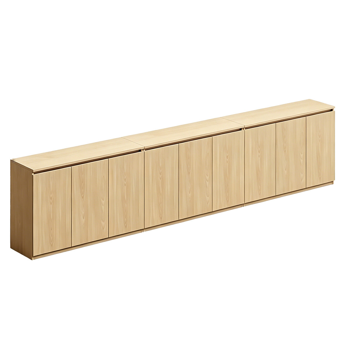 Minimalist Storage Cabinet with Handle-Free Design for Office or Conference Room