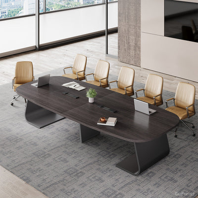 Conference Table 122 in Long with C-Shaped Base