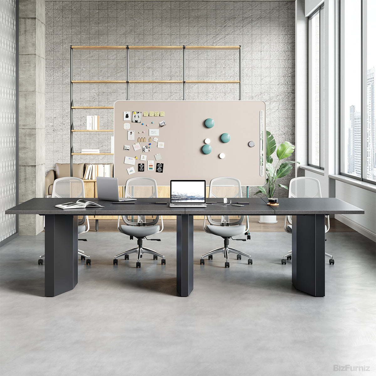 118-inch Spacious Conference Table with Pop-up Power Outlet for Productive Team Meetings product view 3