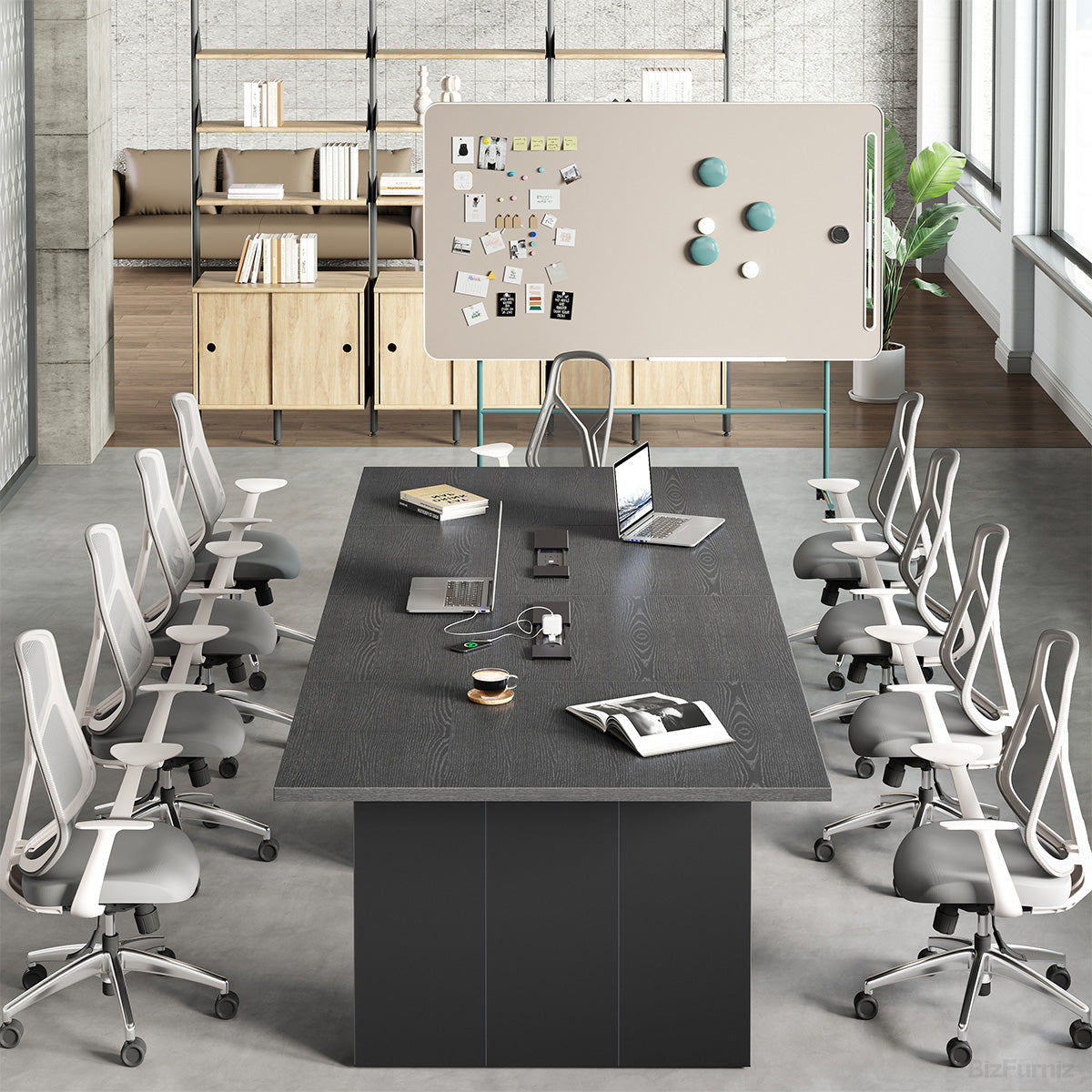 118-inch Spacious Conference Table with Pop-up Power Outlet for Productive Team Meetings product view 2
