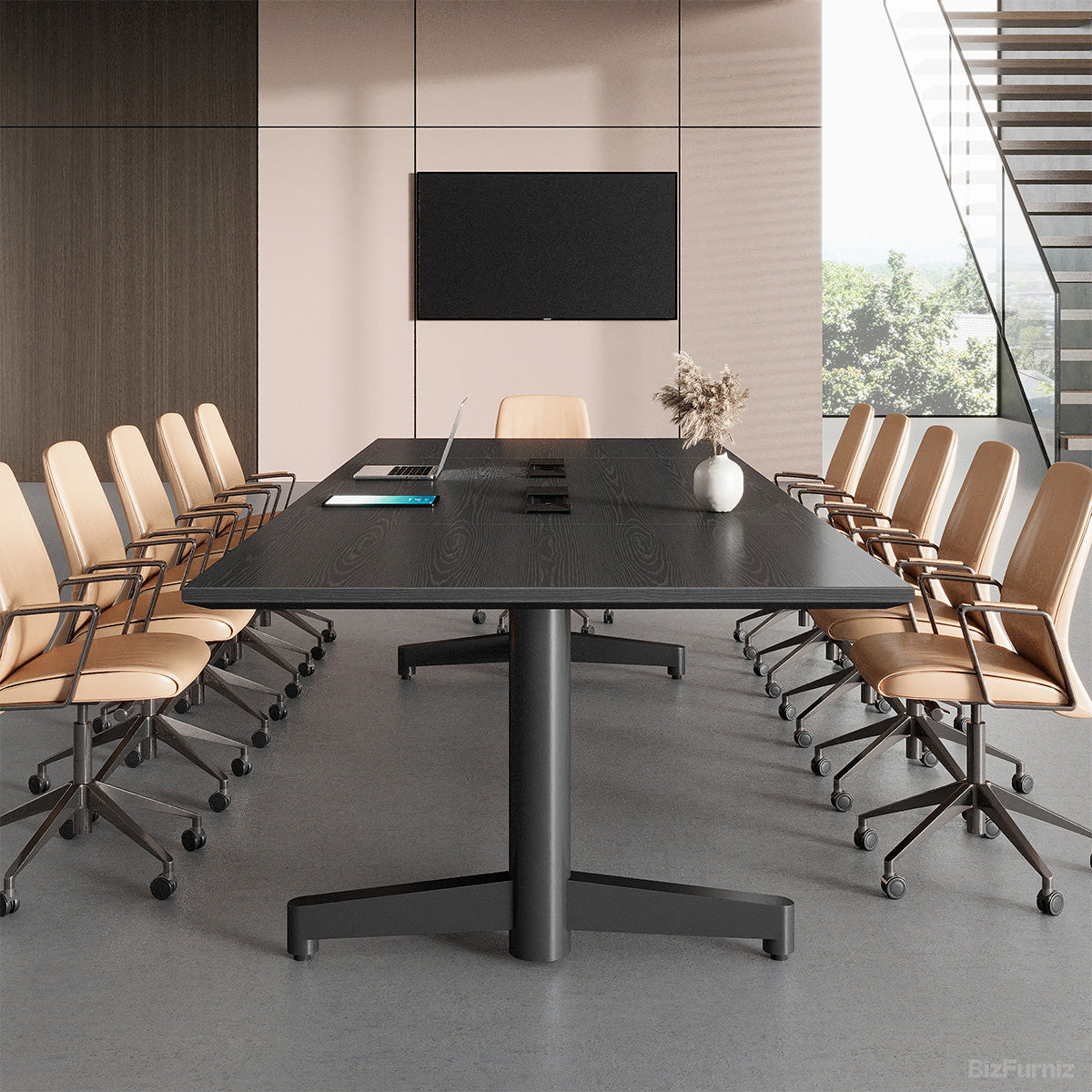 118" Conference Table with Integrated Outlet, USB Port for 8-12 People product photo 8