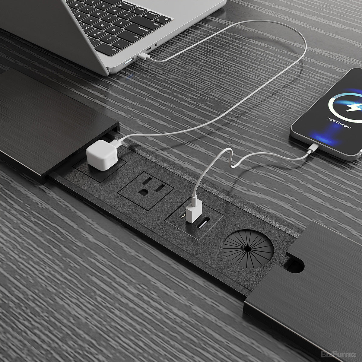 118" Conference Table with Integrated Outlet, USB Port for 8-12 People product photo 5