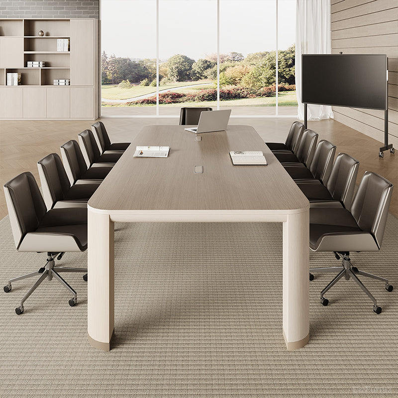 106" L Conference Table with Integrated Cable Management for 6-10 people Conference Rooms and Collaborative product view 11
