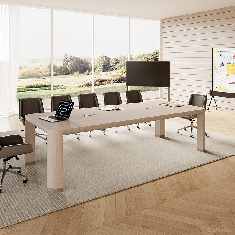 106" L Conference Table with Integrated Cable Management for 6-10 people Conference Rooms and Collaborative product view 8