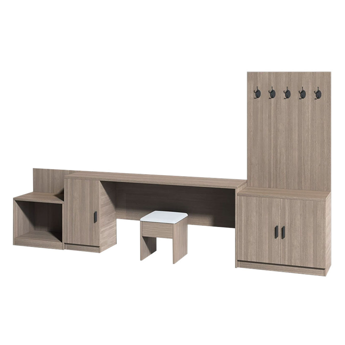 Minimalist Hotel Room Furniture Set with Storage Cabinet Zimasya