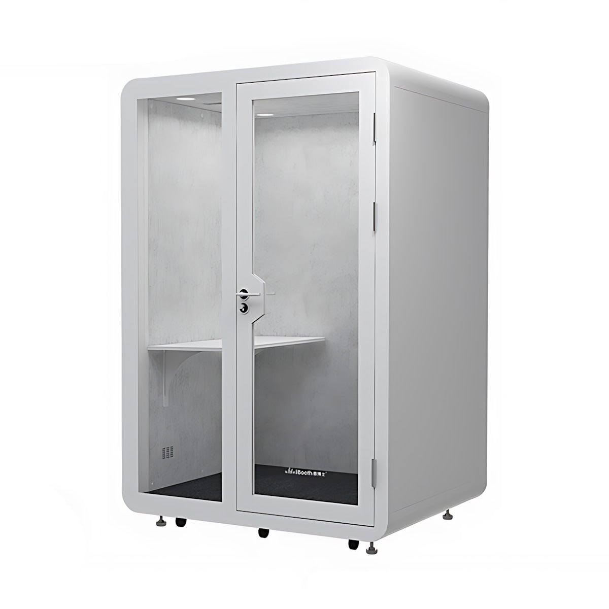 Advanced Acoustic Pod with Multi-layer Enclosed Structure, Safety Glass, Ventilation System & Modular Design for Private Spaces