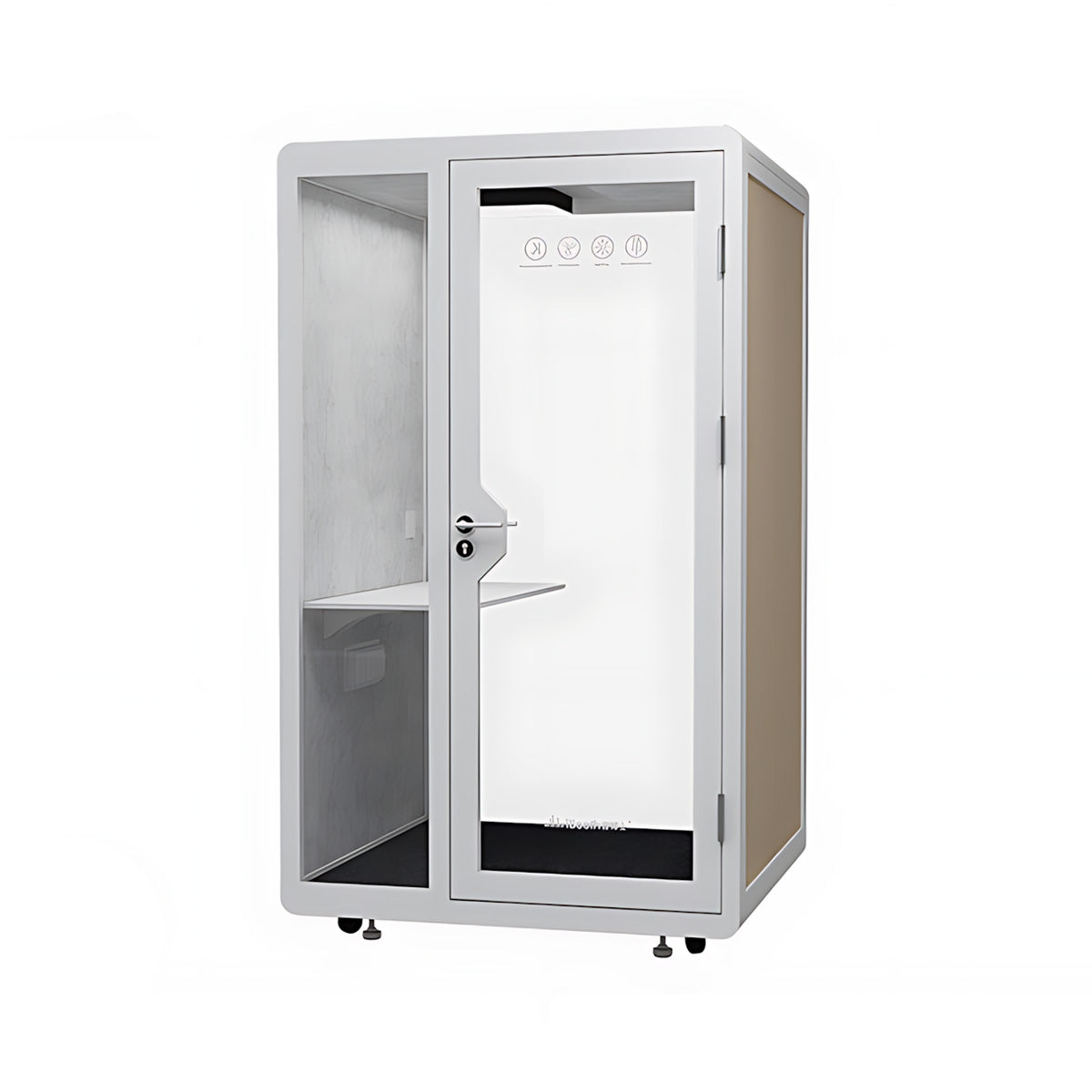 Advanced Acoustic Pod with Multi-layer Enclosed Structure, Safety Glass, Ventilation System & Modular Design for Private Spaces