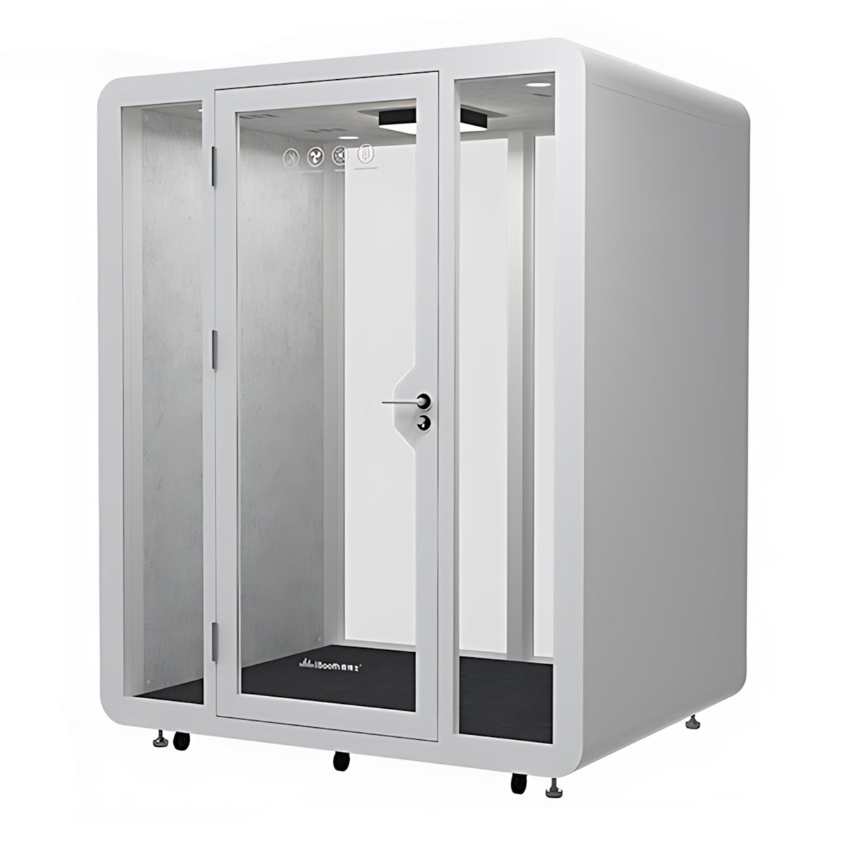 Innovative Acoustic Pod with Multi-layer Enclosed Structure, Safety Glass, Ventilation System & Modular Installation for Private Spaces