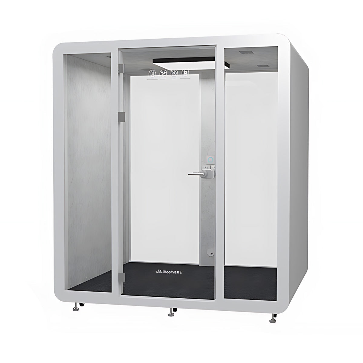 Innovative Acoustic Pod with Multi-layer Enclosed Structure, Safety Glass, Ventilation System & Modular Installation for Private Spaces