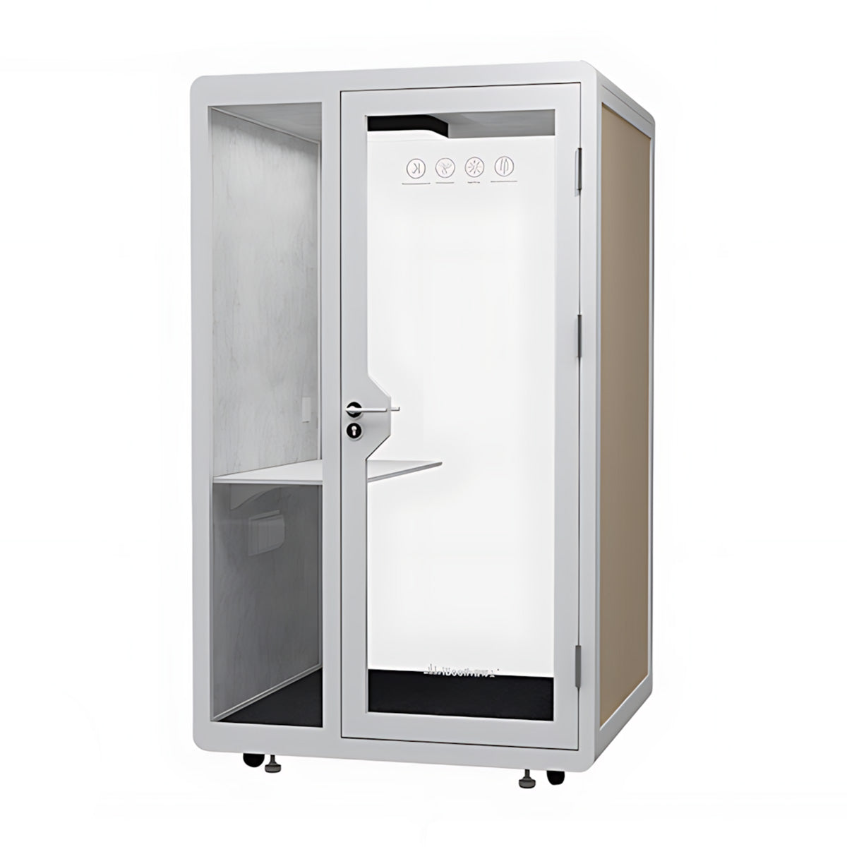 Innovative Acoustic Pod with Multi-layer Enclosed Structure, Safety Glass, Ventilation System & Modular Installation for Private Spaces