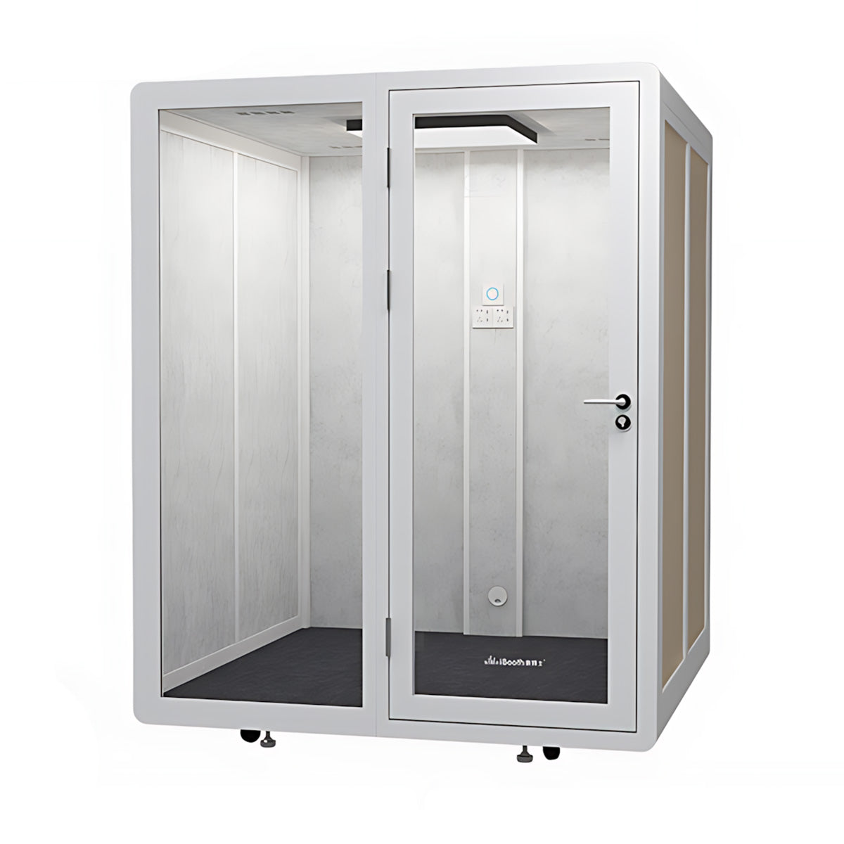 Innovative Acoustic Pod with Multi-layer Enclosed Structure, Safety Glass, Ventilation System & Modular Installation for Private Spaces