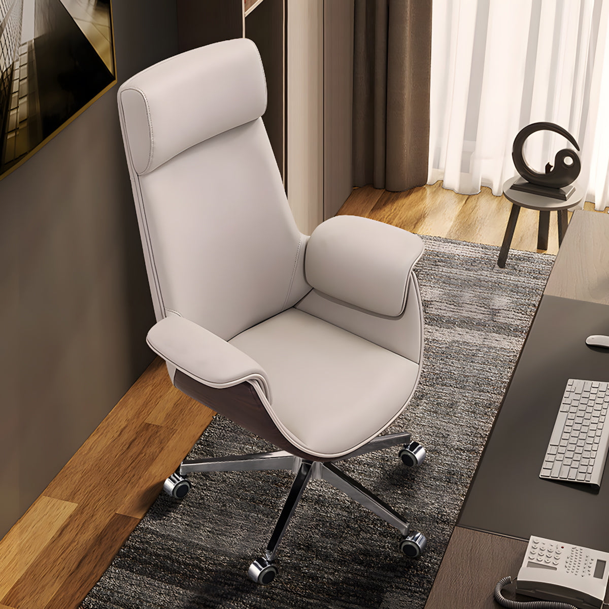Office Chair, angled product view, for office workstation, office furniture