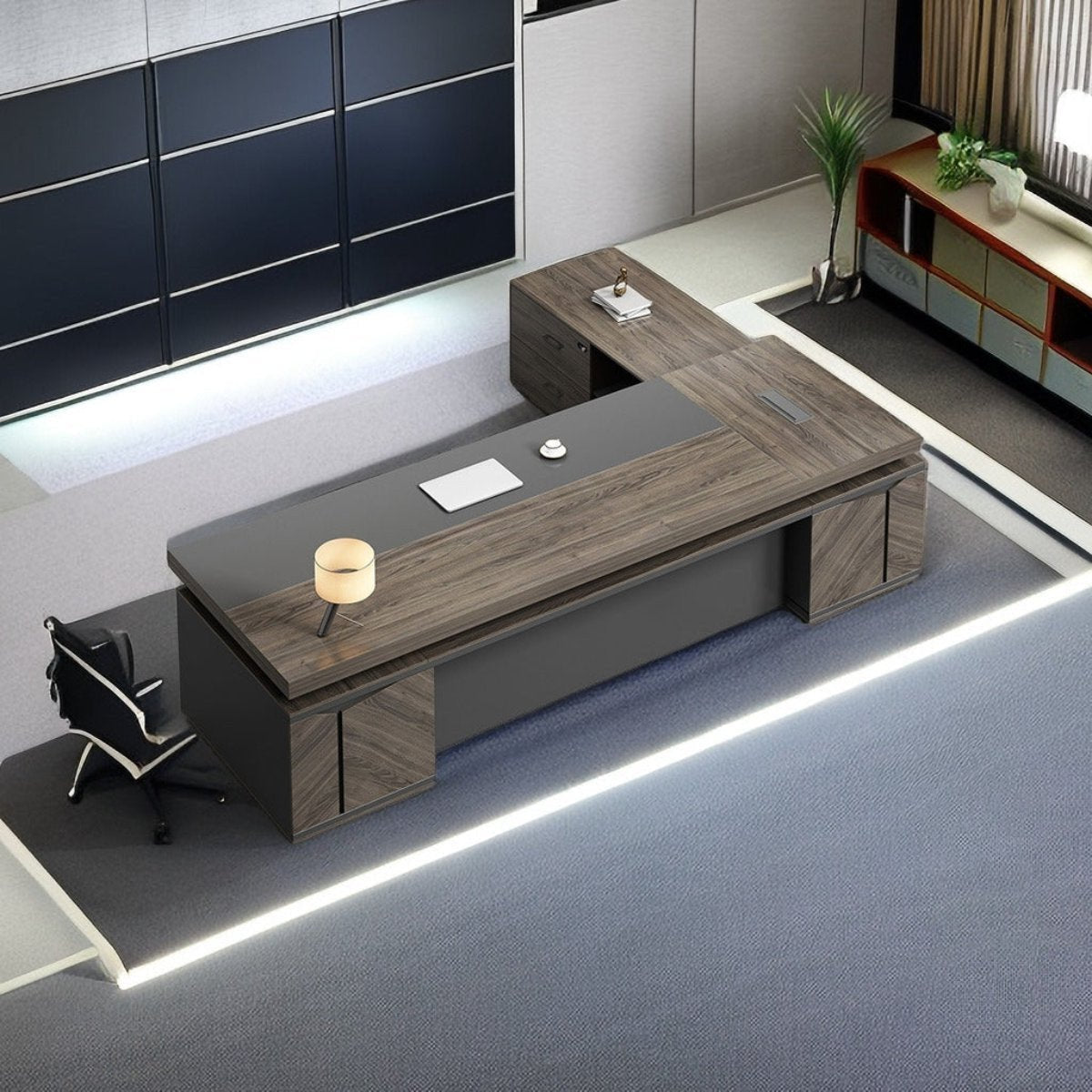 Executive Desk 63–126 in Wide with Dial Locks