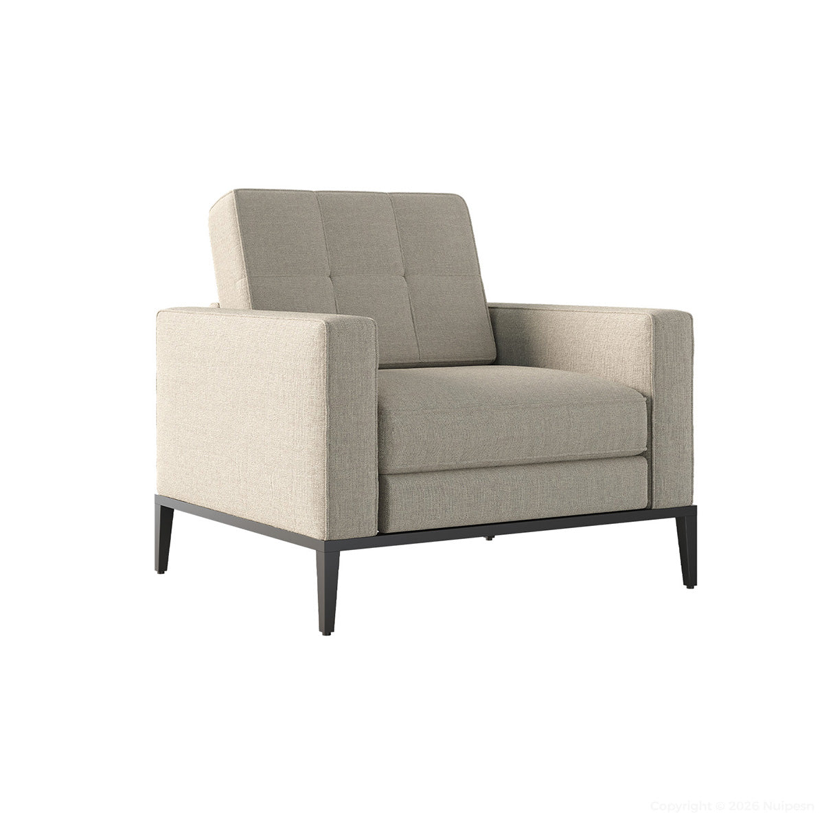 General product image 8 — Contemporary Modular Sofa with Backrest, Soft Cushion & Wide Armrests for Office, Living…