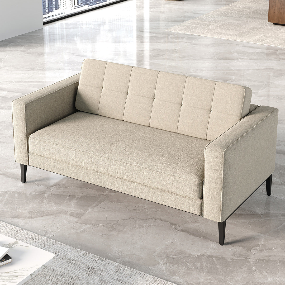 General product image 2 — Contemporary Modular Sofa with Backrest, Soft Cushion & Wide Armrests for Office, Living…