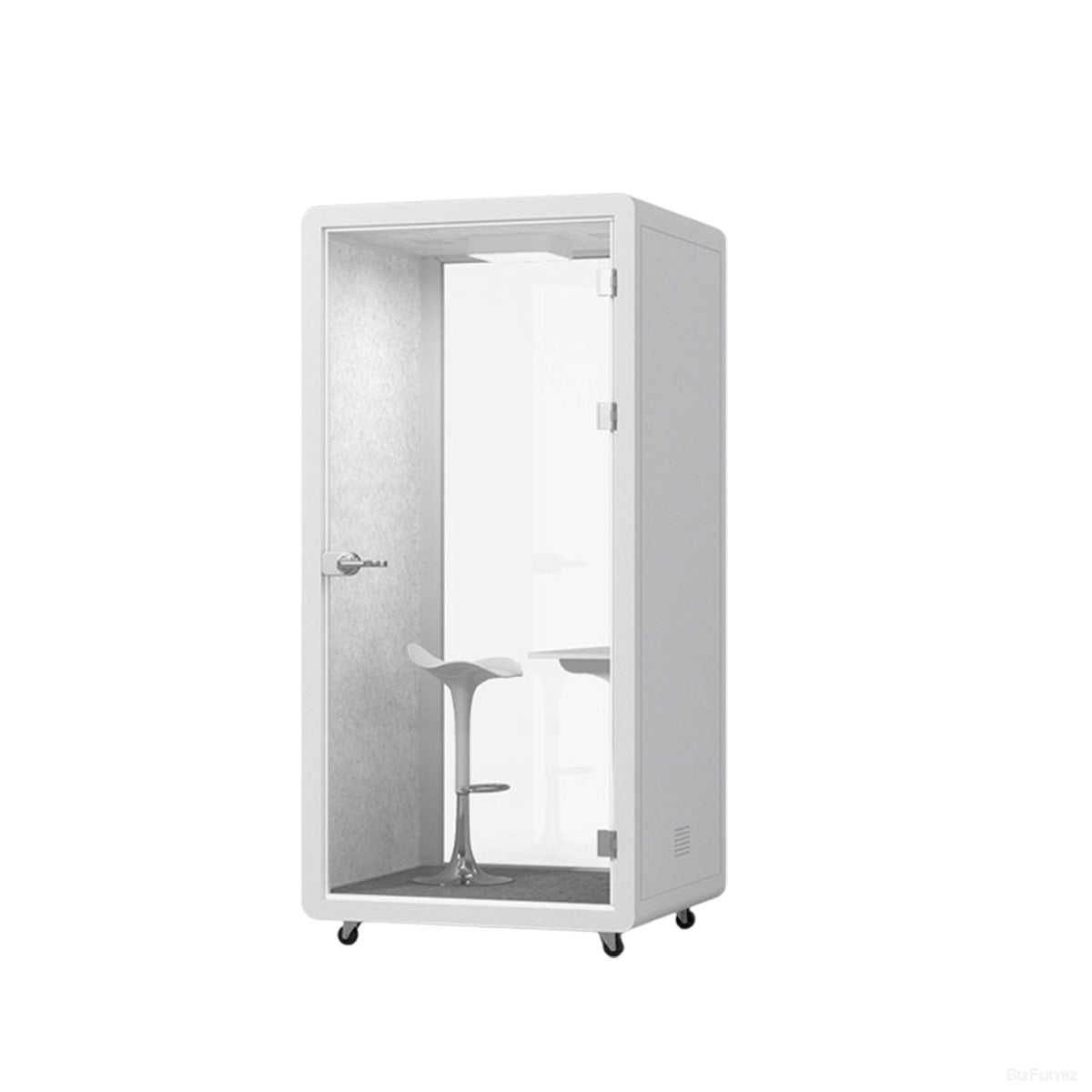 Modular Enclosed Office Pod with Ventilation & Casters product photo 12