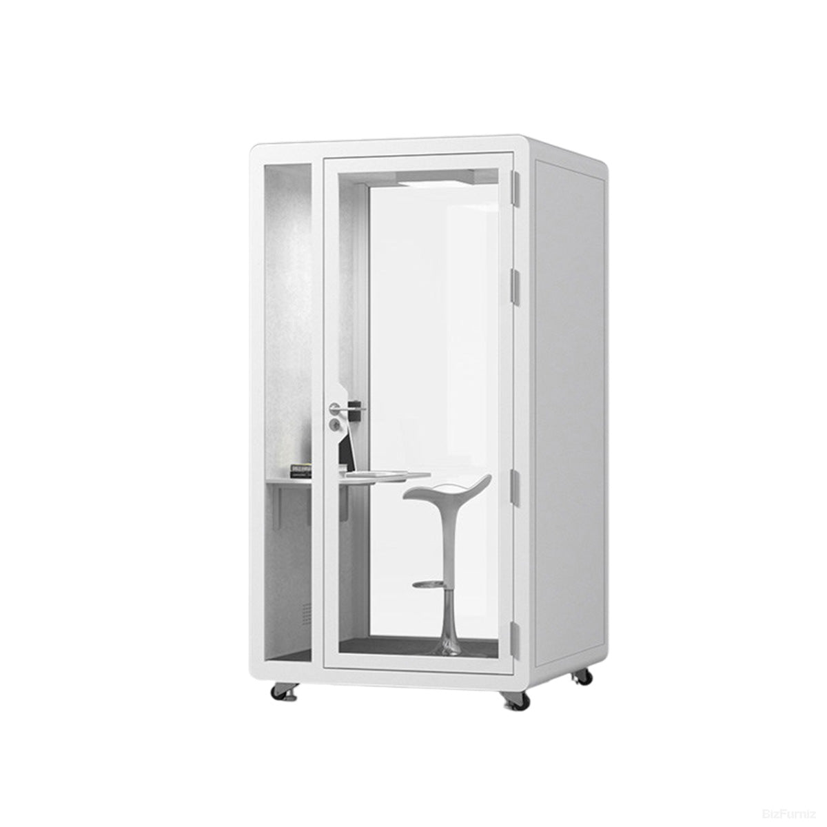 Modular Enclosed Office Pod with Ventilation & Casters product photo 10