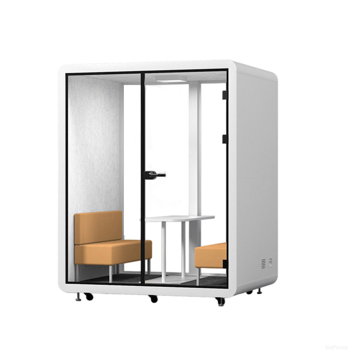 Modular Enclosed Office Pod with Ventilation & Casters product photo 8