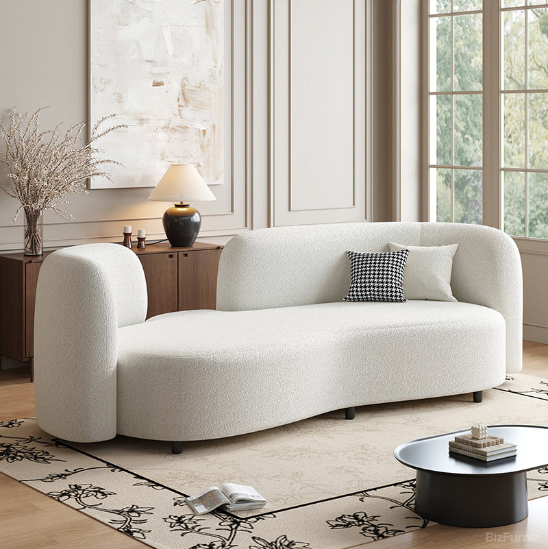 Experience the Art of Lounging: The Modern Organic Curved Sofa