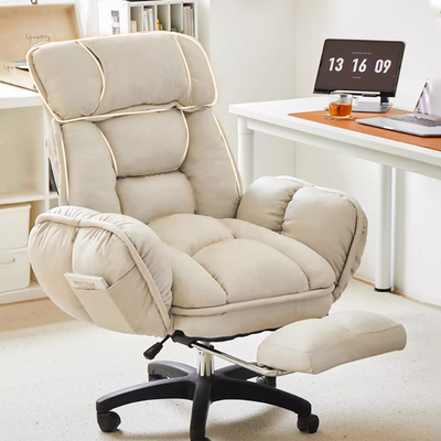 Tech Fabric Reclining Task Chair with Footrest