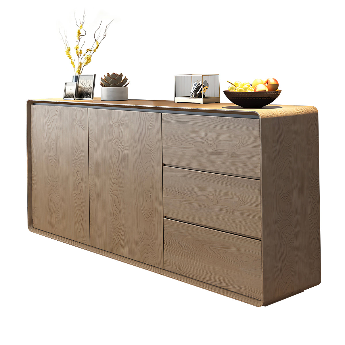 Storage cabinet in natural color option