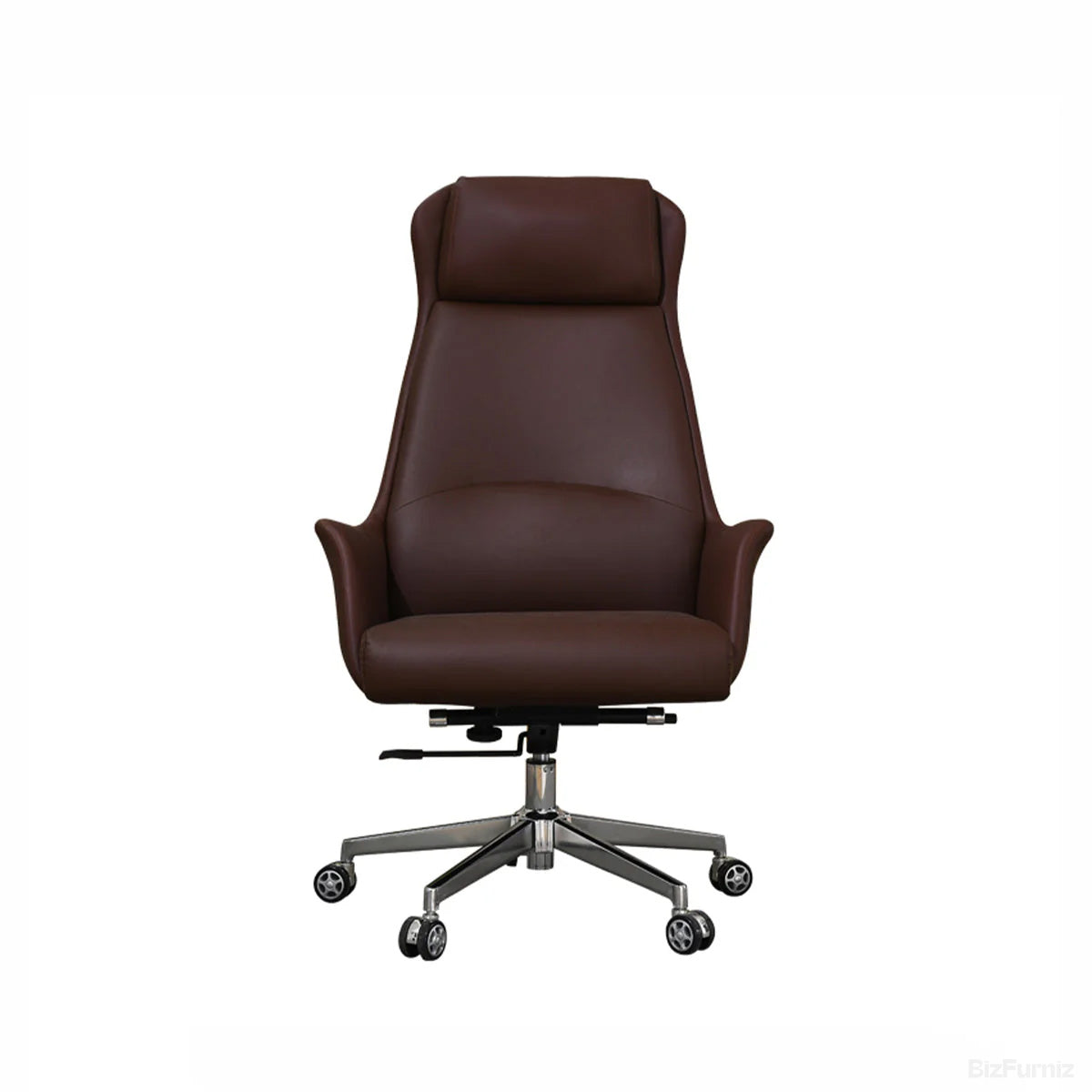 Leather Office Chair with Adjustable Height, Recline and Lumbar Support product view 16