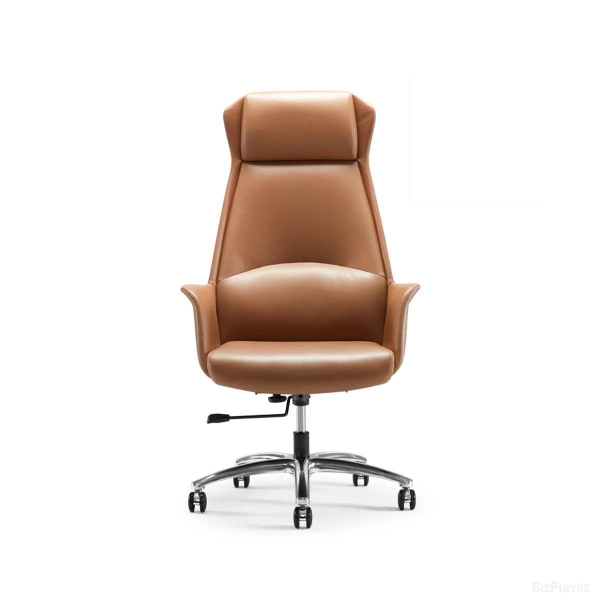 Leather Office Chair with Adjustable Height, Recline and Lumbar Support product view 9