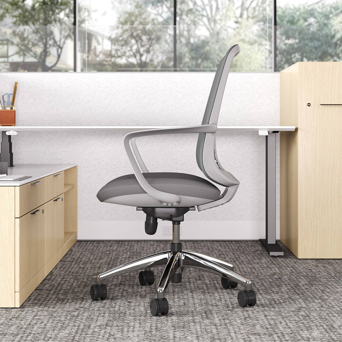 Recline Office Chair with 38-41" Adjustable Height product view 3