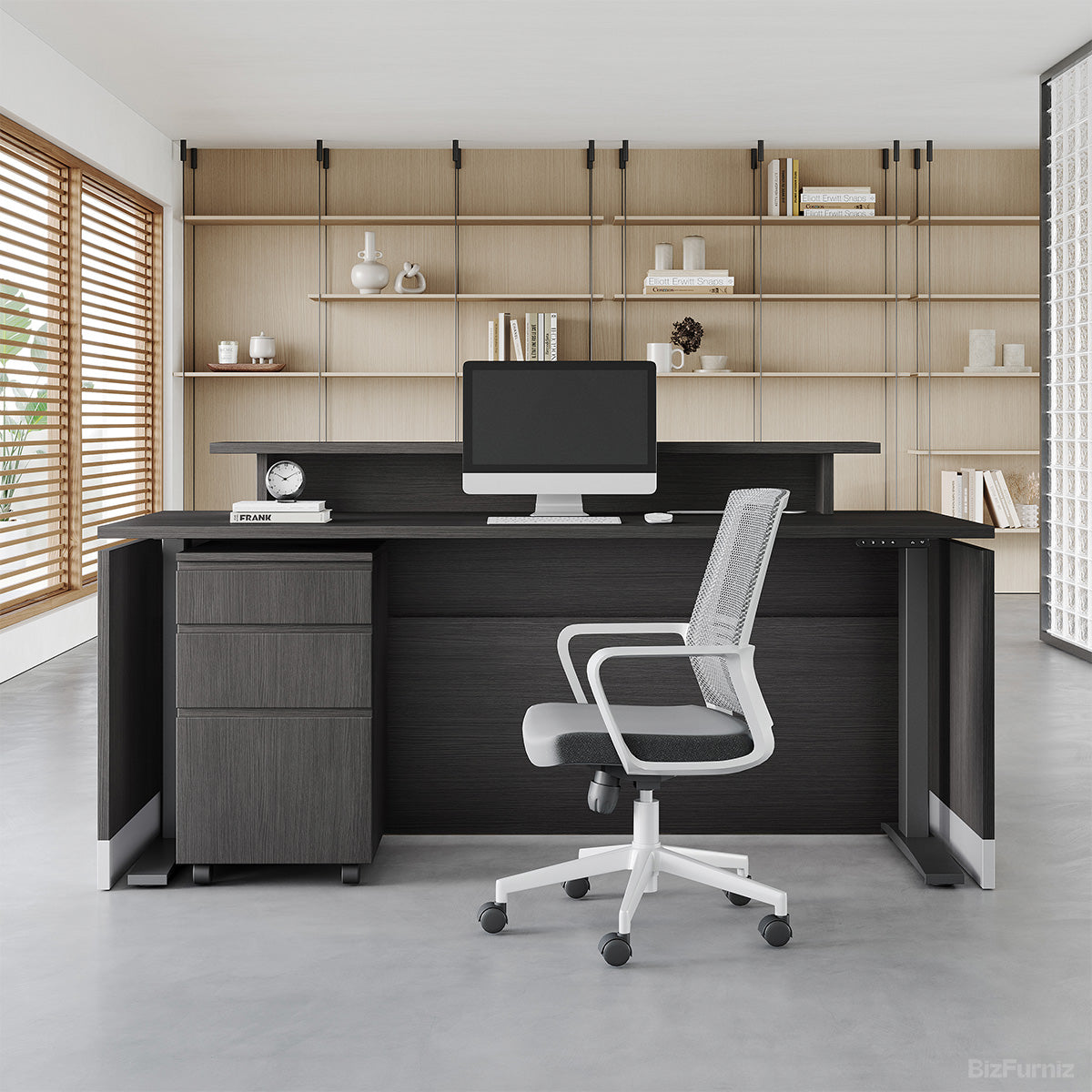 72" L Premium Office Desk with Height-adjustable Function for Modern and Corporate Workspaces product photo 5