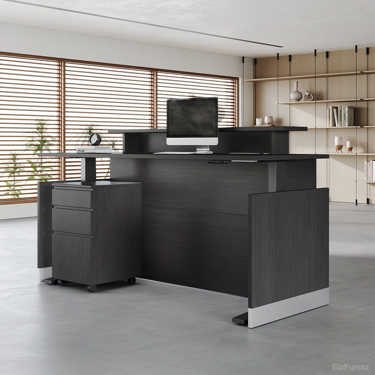 72" L Premium Office Desk with Height-adjustable Function for Modern and Corporate Workspaces product photo 2