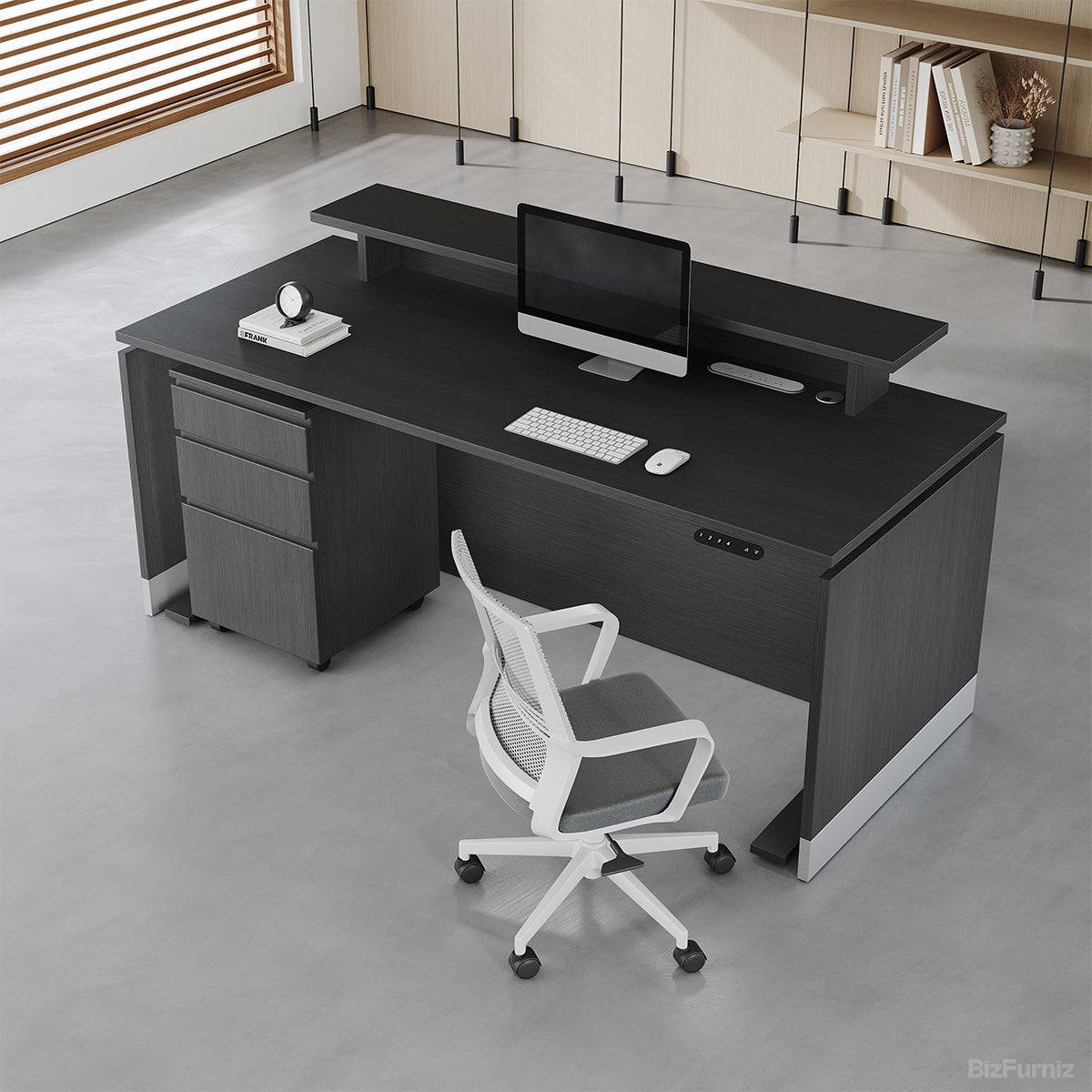 72" L Premium Office Desk with Height-adjustable Function for Modern and Corporate Workspaces product photo 3
