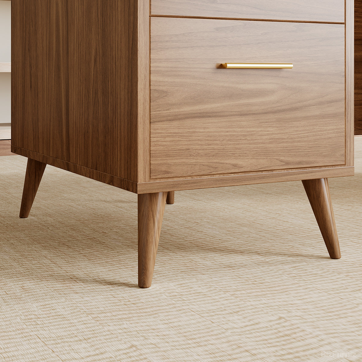 65-inch Modern Office Desk with Multiple Drawers for Home Office and Study product view 6