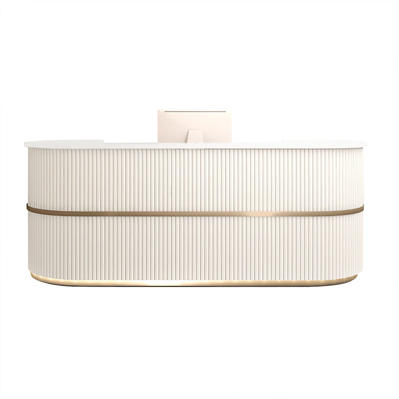 Semi-Circular Reception Desk 39–134 in Wide