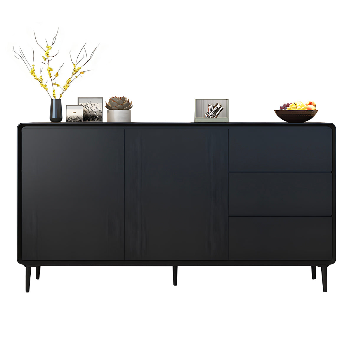 Storage cabinet in black color option