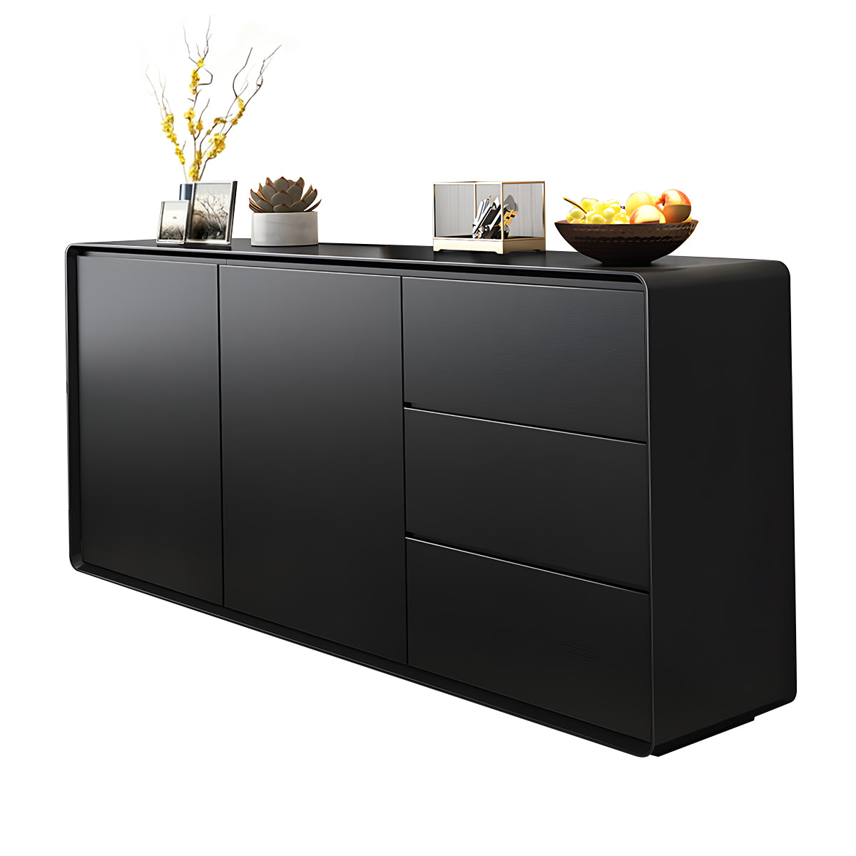 Storage cabinet in black color option